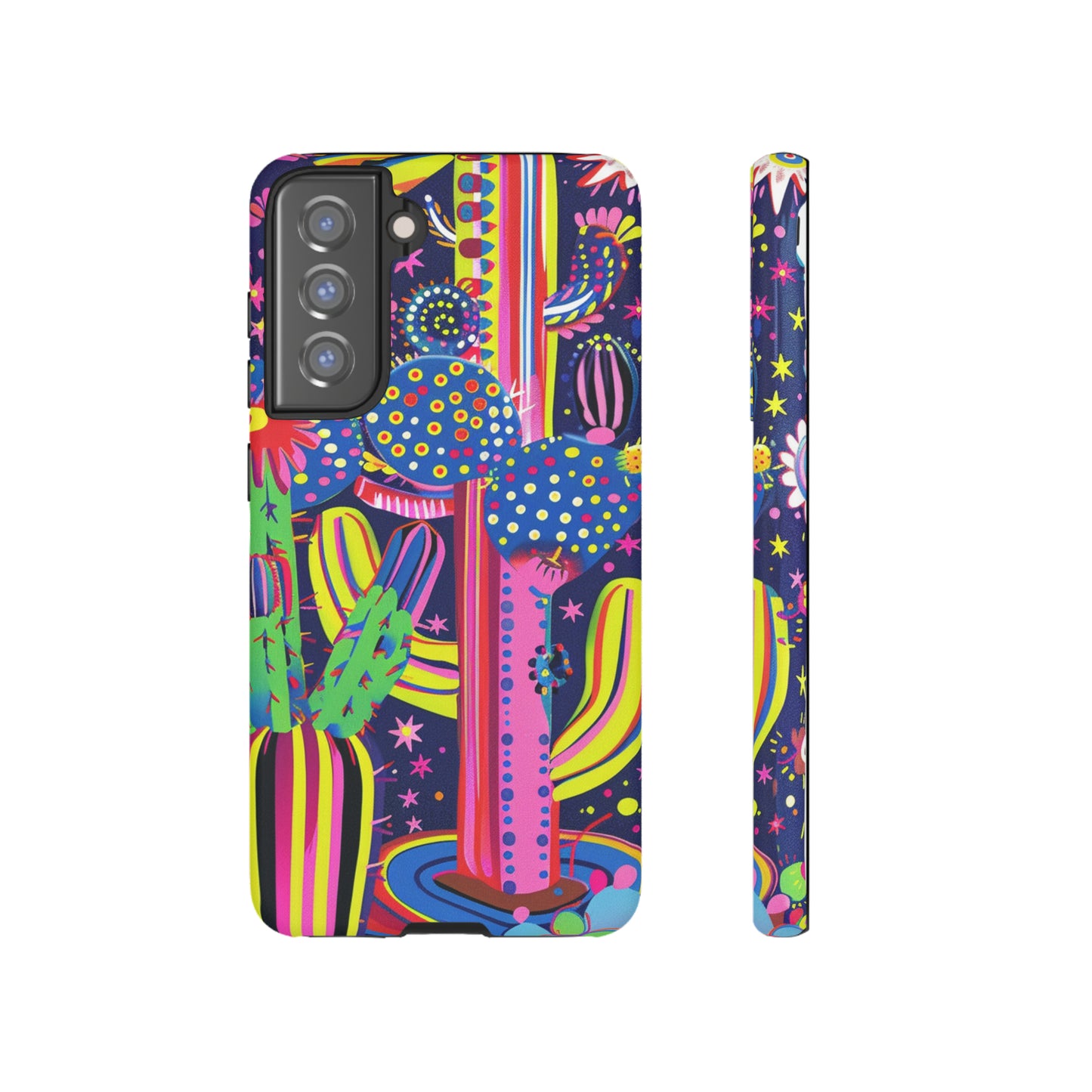 Retro 1960s Psychedelic Cactus Flowers Phone Case