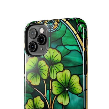 Lucky Charm: Four-Leaf Clover Phone Case | Symbol of Fortune for iPhone Models 11 through 14 Pro Max