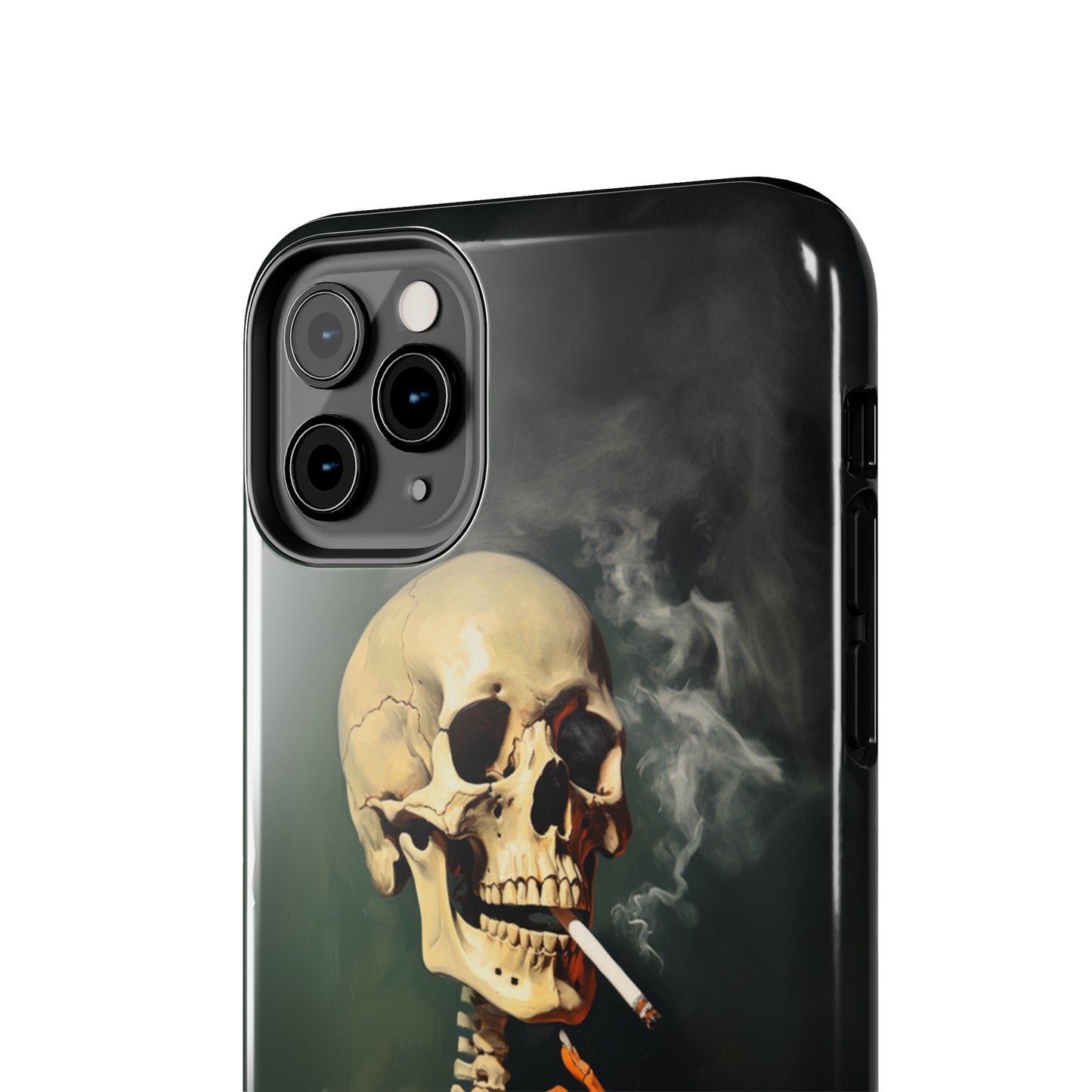 Smoking Skull iPhone Case | Edgy Style with a Mysterious Vibe for iPhone 11, 12, 13, 14, SE 2020 & Mor