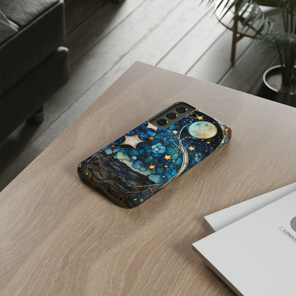 Boho Starry Night Stained Glass Artistry Phone Cover