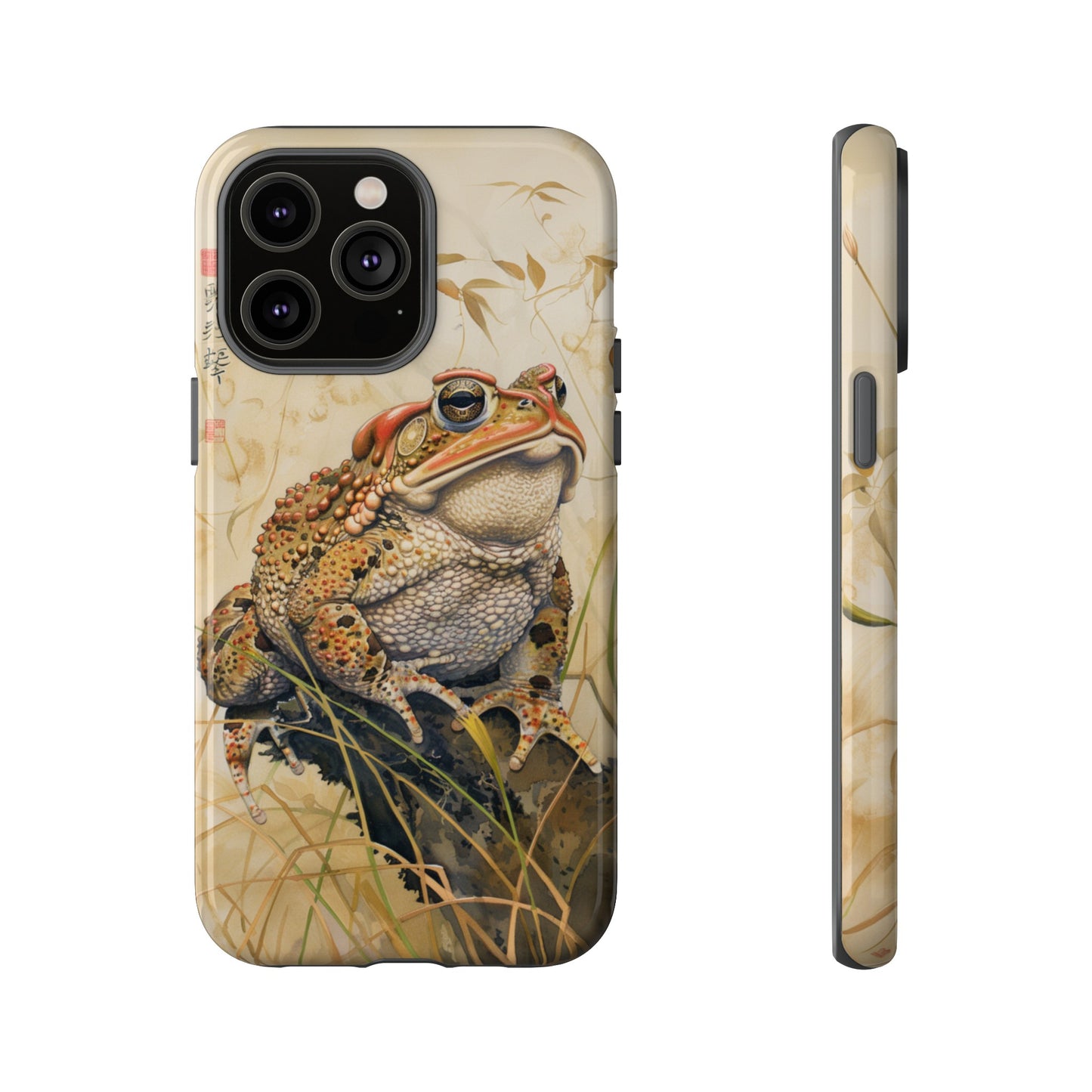 Toad on a Branch Japanese Style Art Painting Phone Case