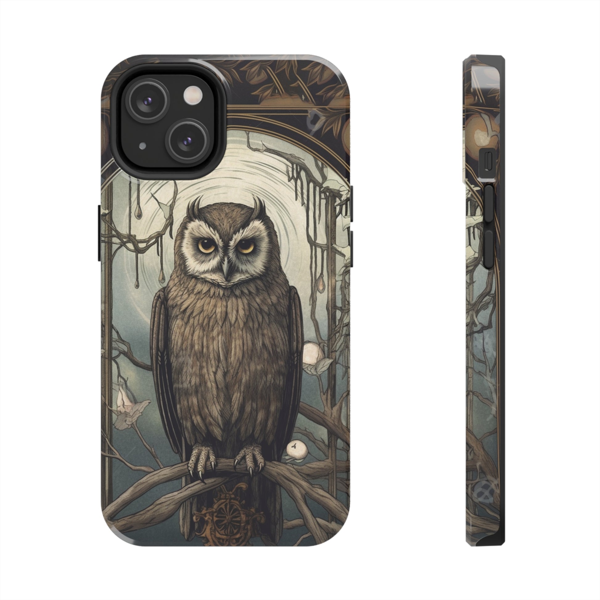 Dark Academia Aesthetic Phone Case with Captivating Tarot Design