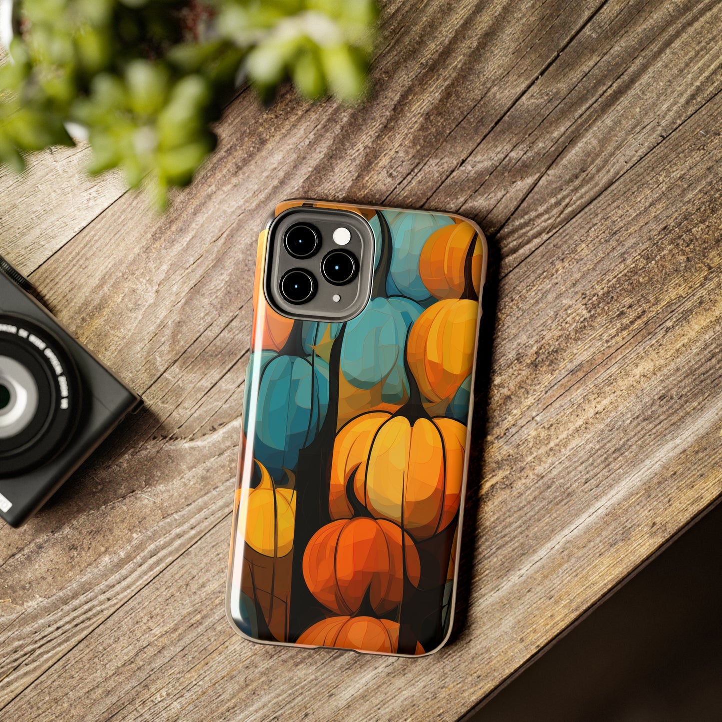 Halloween Fall Pumpkins iPhone Case | Embrace the Spooky Autumn Vibes