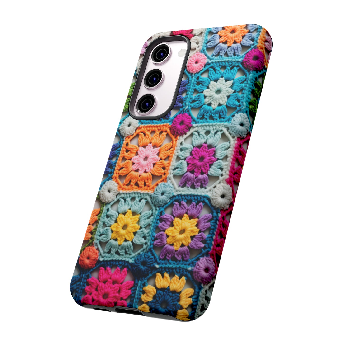 Vintage Crochet Blanket Look Phone Case