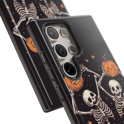 Dancing Skeletons with Jack-o'-Lanterns Phone Cover