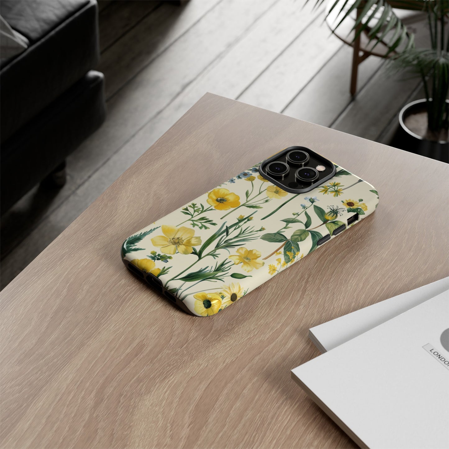 Floral Sage Yellow Wildflower Phone Case