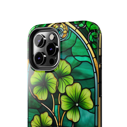 Lucky Charm: Four-Leaf Clover Phone Case | Symbol of Fortune for iPhone Models 11 through 14 Pro Max