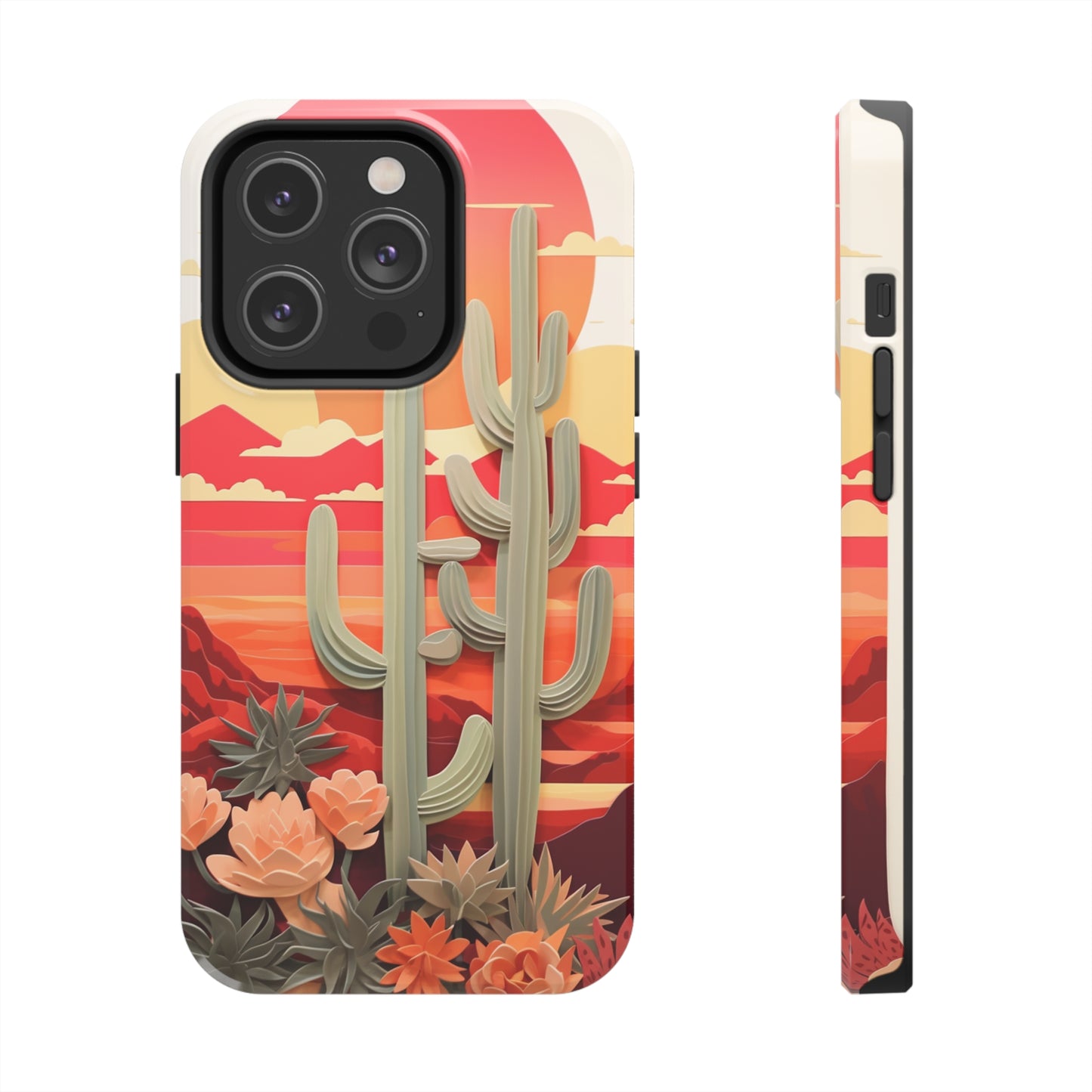 Cactus Desert Sunset iPhone Case