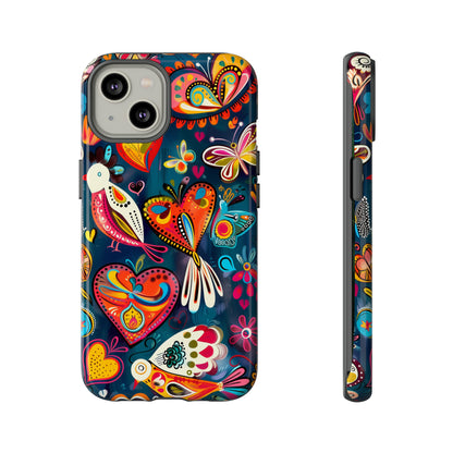 Bright Colorful Mexican Style Mural Painting Phone Case