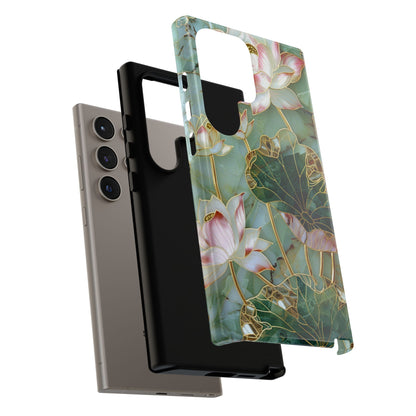 Elegant Floral Phone Case - Tough Cases with Lotus Design