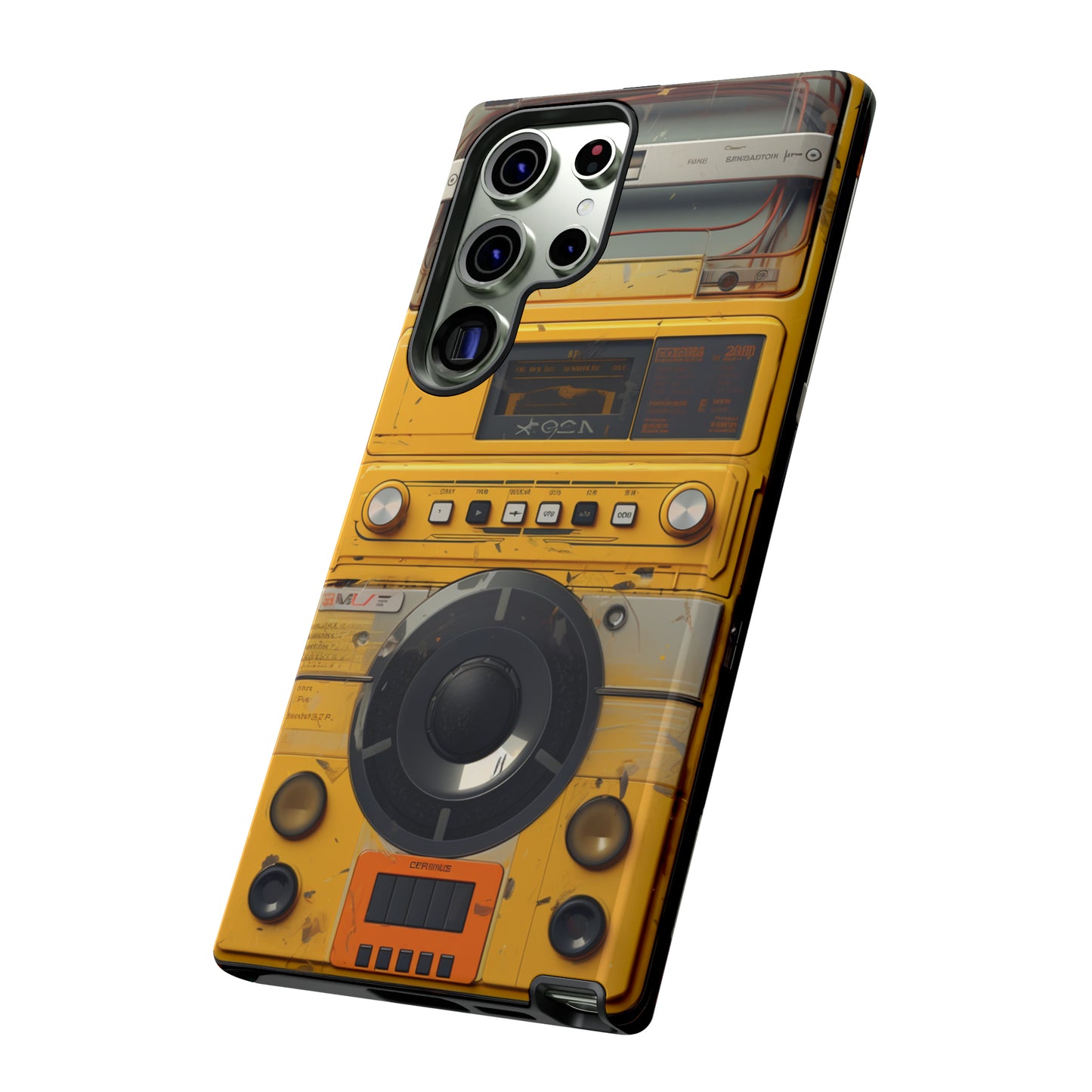 Cyberpunk Techno Gadget Walkman: Premium Phone Tough Case for iPhone, Samsung Galaxy, and Google Pixel