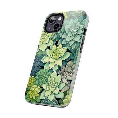 Succulent Desert Cactus Floral iPhone Case | Embrace the Beauty of Arid Elegance