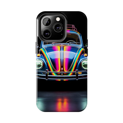 iPhone Case | Colorful Journeys: Psychedelic VW Bug iPhone Tough Case