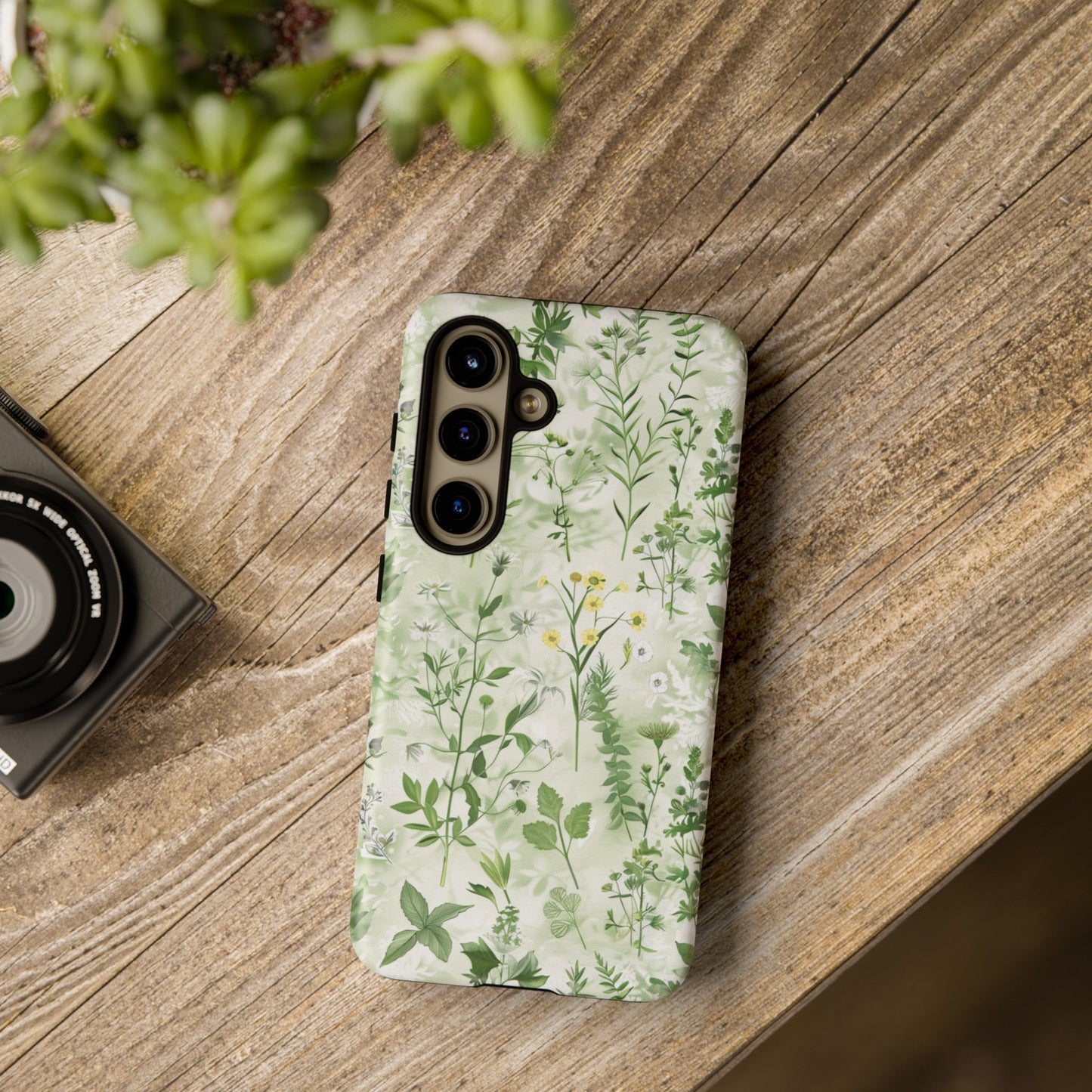 Floral Sage Green Wildflower Phone Case