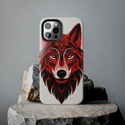 Mystic Echoes: Native American Tribal Wolf | Cultural Heritage iPhone Case