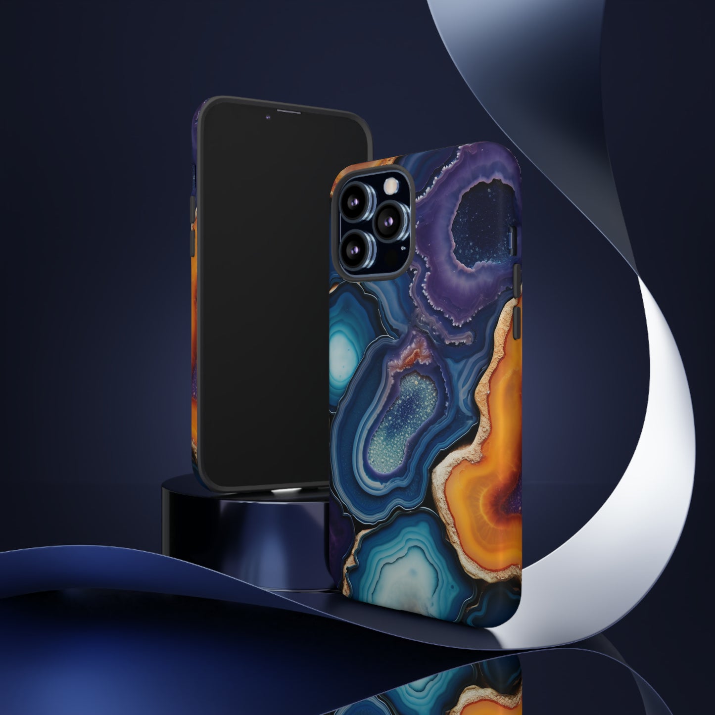 Agate Slice Geode Elegance: Natural Beauty Phone Case