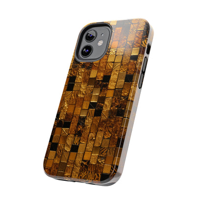 Golden Tile iPhone Case | Add Glamour and Elegance to Your Device