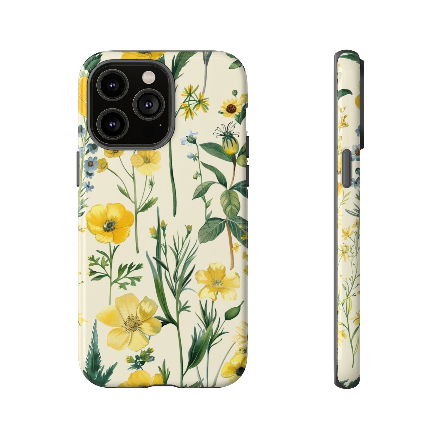 Floral Sage Yellow Wildflower Phone Case