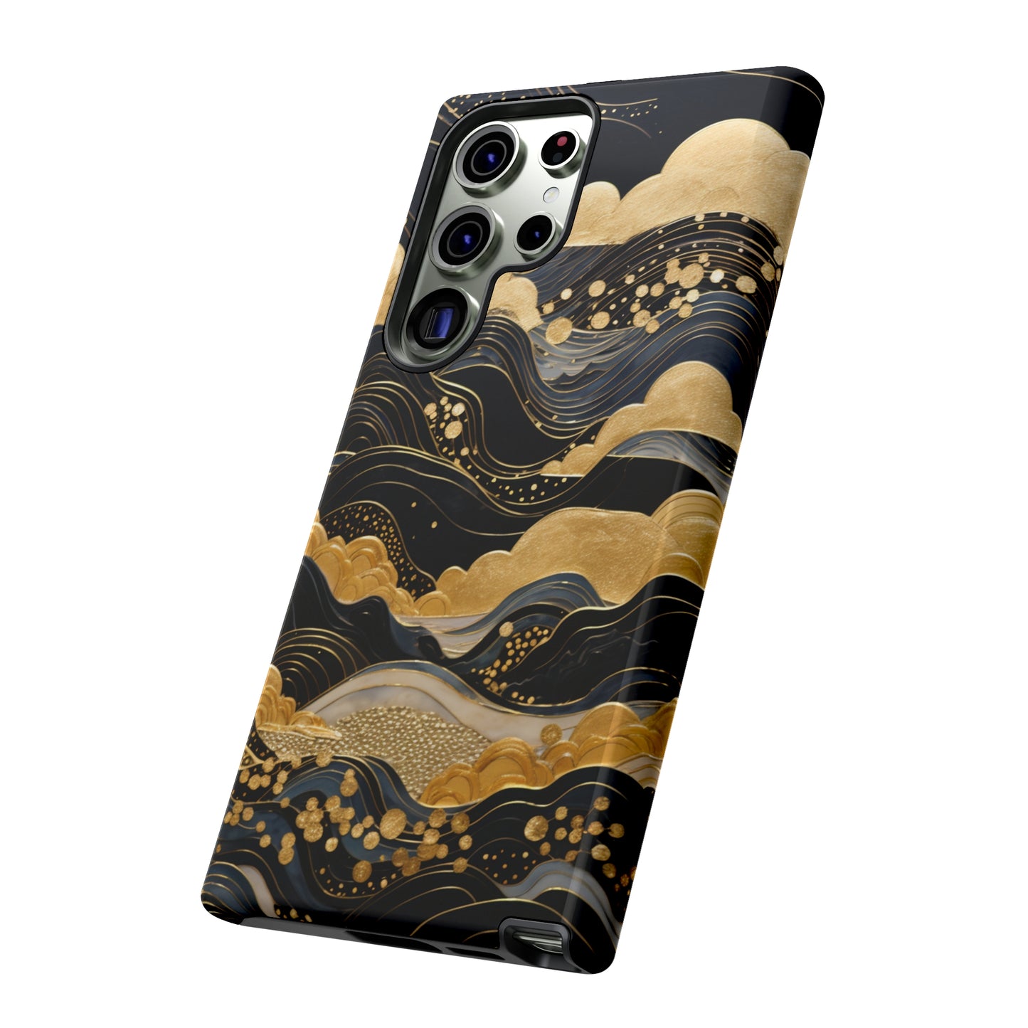 Chiyogami Mountains Tough Phone Case fits Galaxy S23 S22 S21 S20 Plus Ultra | Iphone 14 13 12 11 8 Pro Max Mini | Pixel 7 6 Pro 5 | Japanese