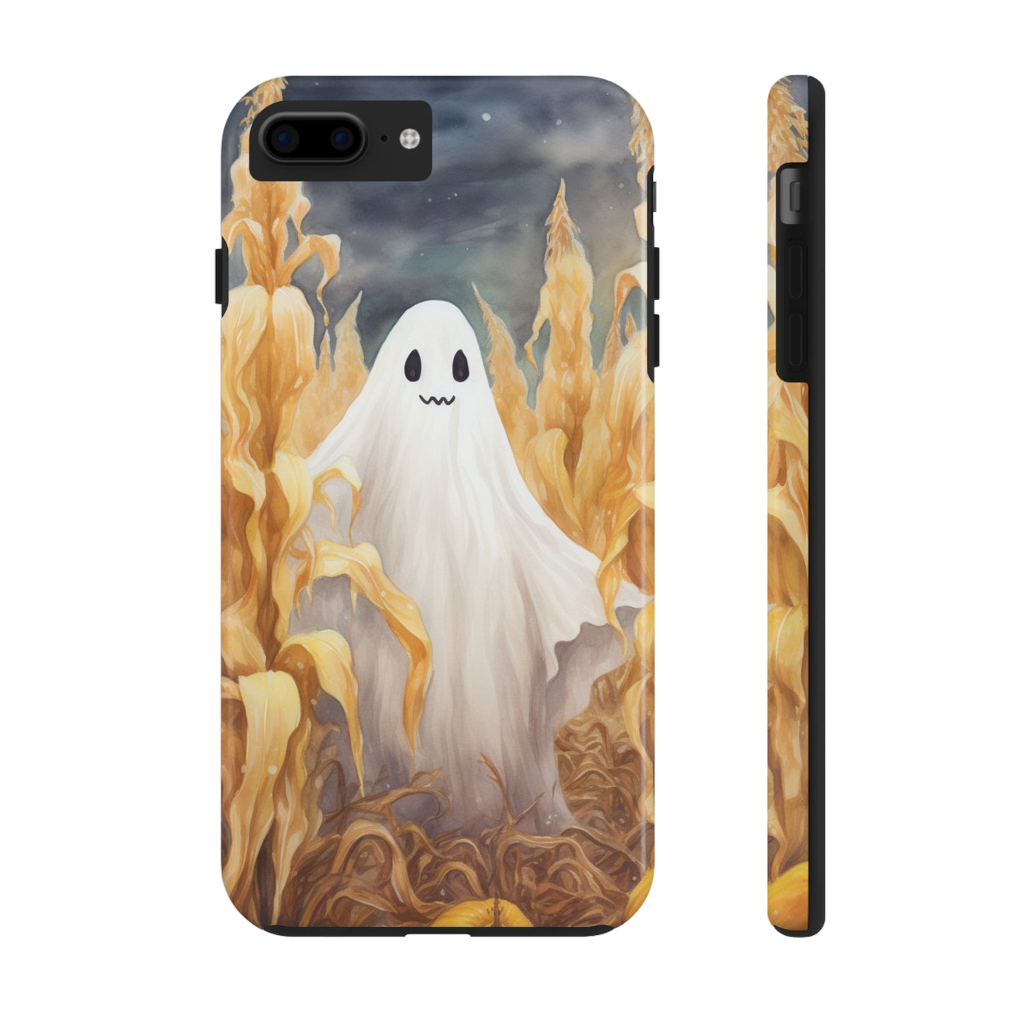 Ghost of Halloween Fall Pumpkins iPhone Case | Embrace the Spooky Autumn Vibes