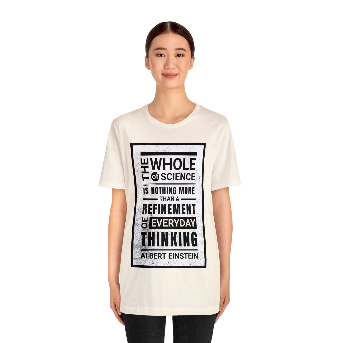 Albert Einstein T-shirt Quote Tee - Unisex Cotton Shirt with Inspirational Science Message