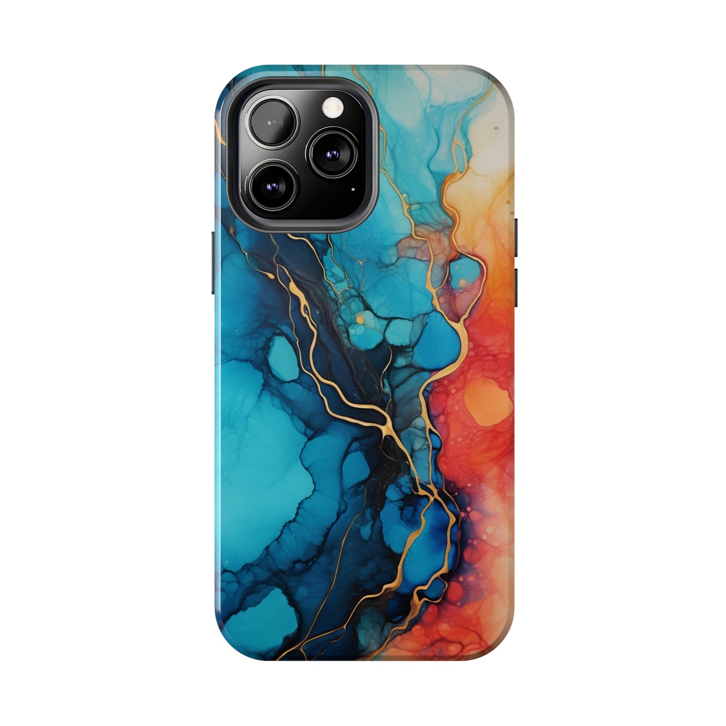 Marbled Watercolor iPhone Case | Embrace the Mesmerizing Multicolor Art