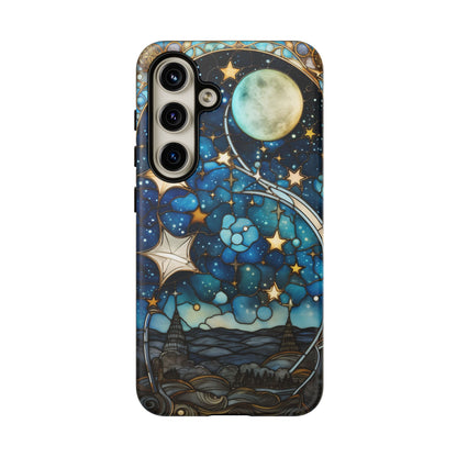 Boho Starry Night Stained Glass Artistry Phone Cover