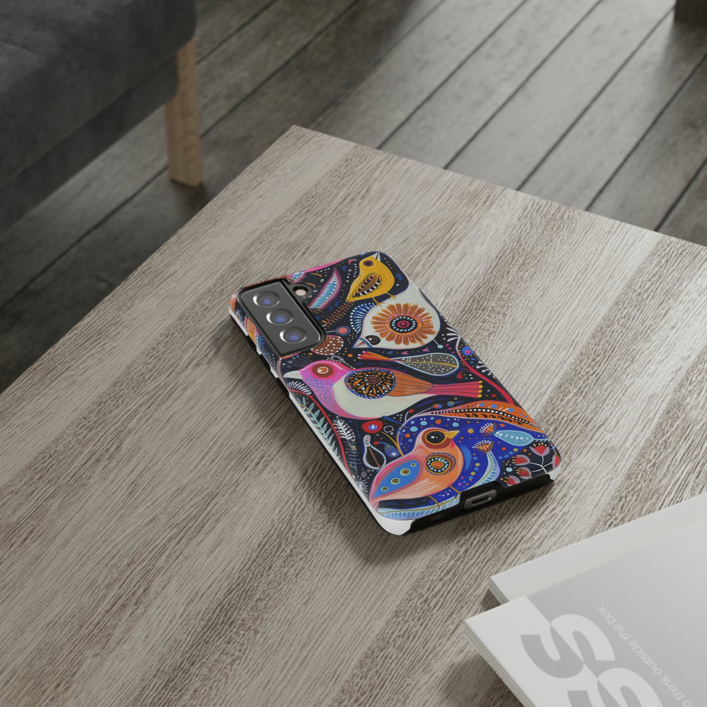 Mexican Style Bird Painting Phone Case