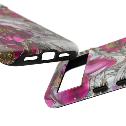 Stained Glass Magenta Floral Paisley Explosion Phone Case