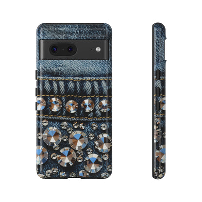 Blue Jean Queen Rhinestone Bling Phone Case