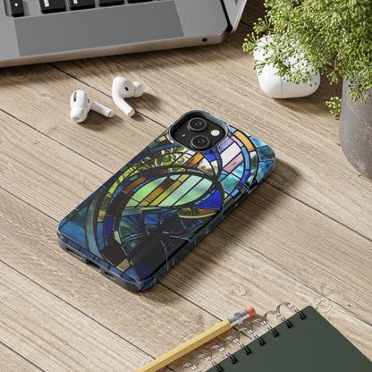 Stained Glass Floral: Art Deco Delight | Boho Chic Tough Case for iPhone & Samsung Galaxy Models