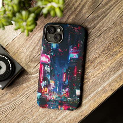 Cyberpunk Tokyo Cityscape Phone Case