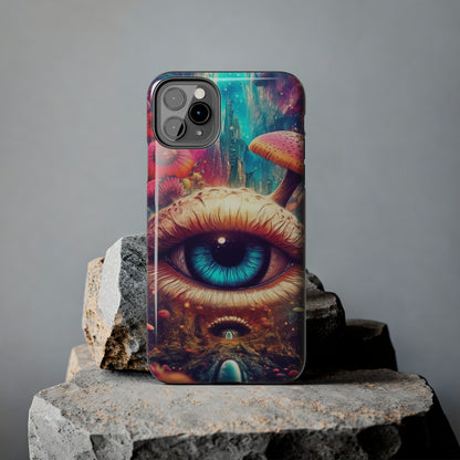 Eye of the Mushroom Psychedelic Art iPhone Case | Embrace the Trippy Enigma