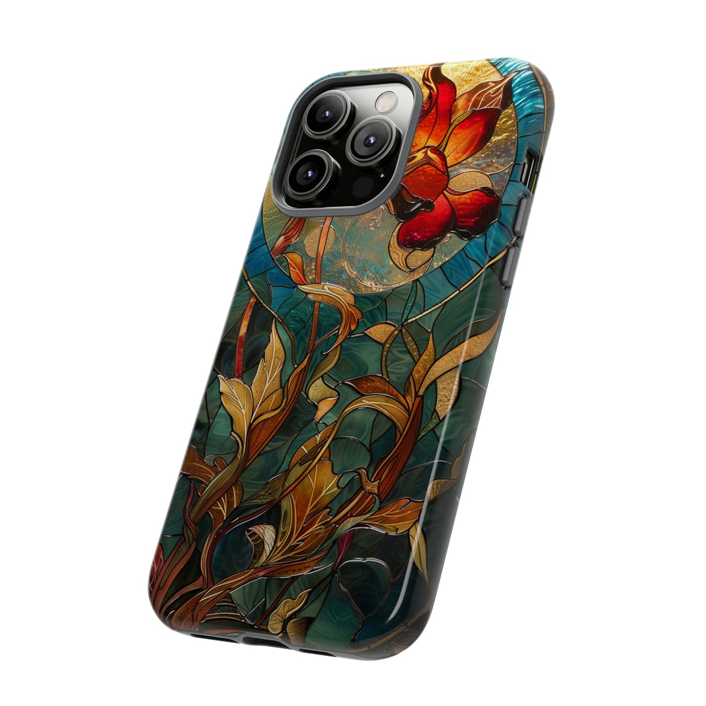 Art Nouveau Floral Full Moon Phone Case