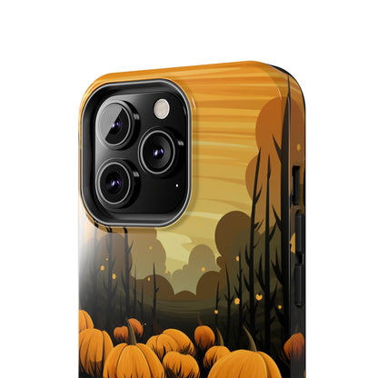 Halloween Fall Pumpkins iPhone Case | Embrace the Spooky Autumn Vibes