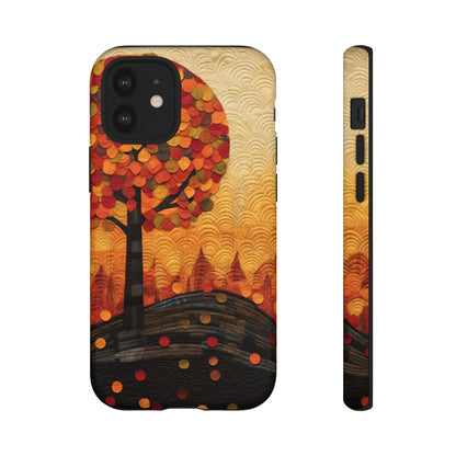 Autumn iPhone Case, Forest Embroidered Style Phone Case