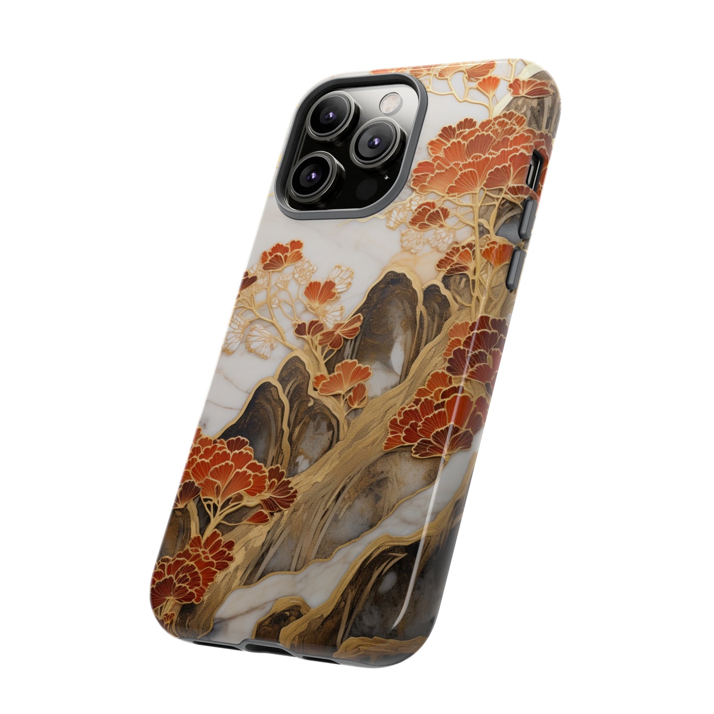 Chiyogami Floral Tough iPhone Case Galaxy S23 S22 S21 S20 Plus Ultra | Iphone 14 13 12 11 8 Pro Max Mini | Pixel 7 6 Pro 5 | Japanese Boho