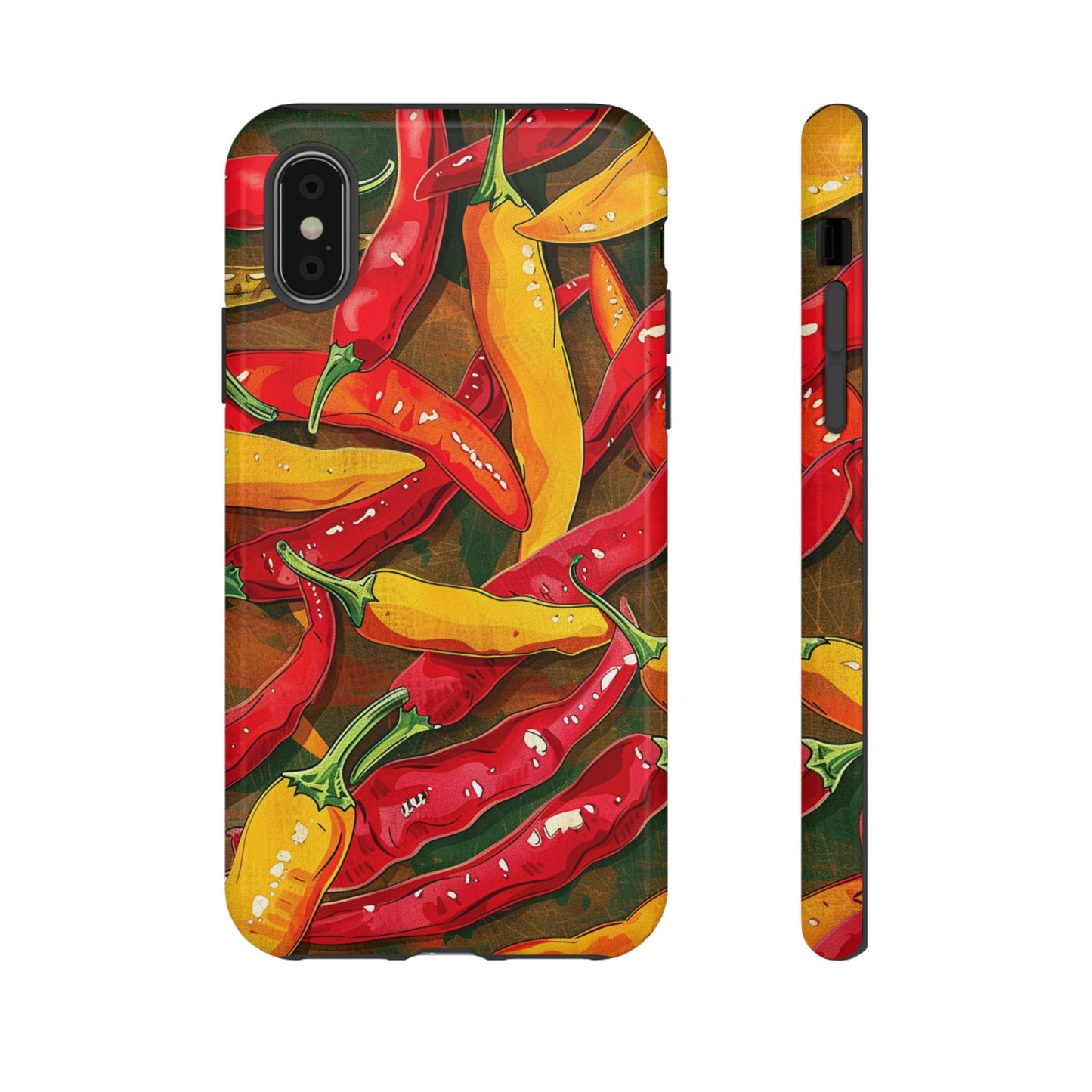 Yellow and Red Chili Peppers Phone Case