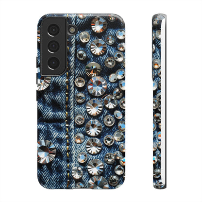 Blue Jean Queen Rhinestone Bling Phone Case