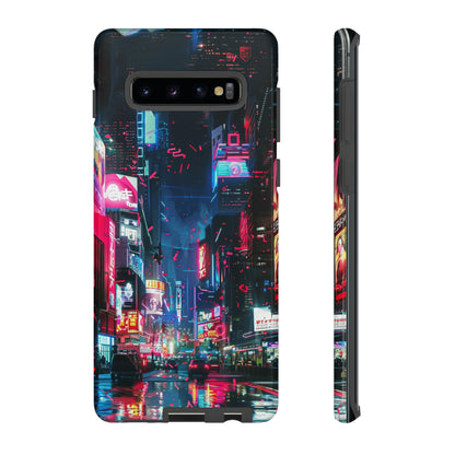 Cyberpunk Tokyo Cityscape Phone Case