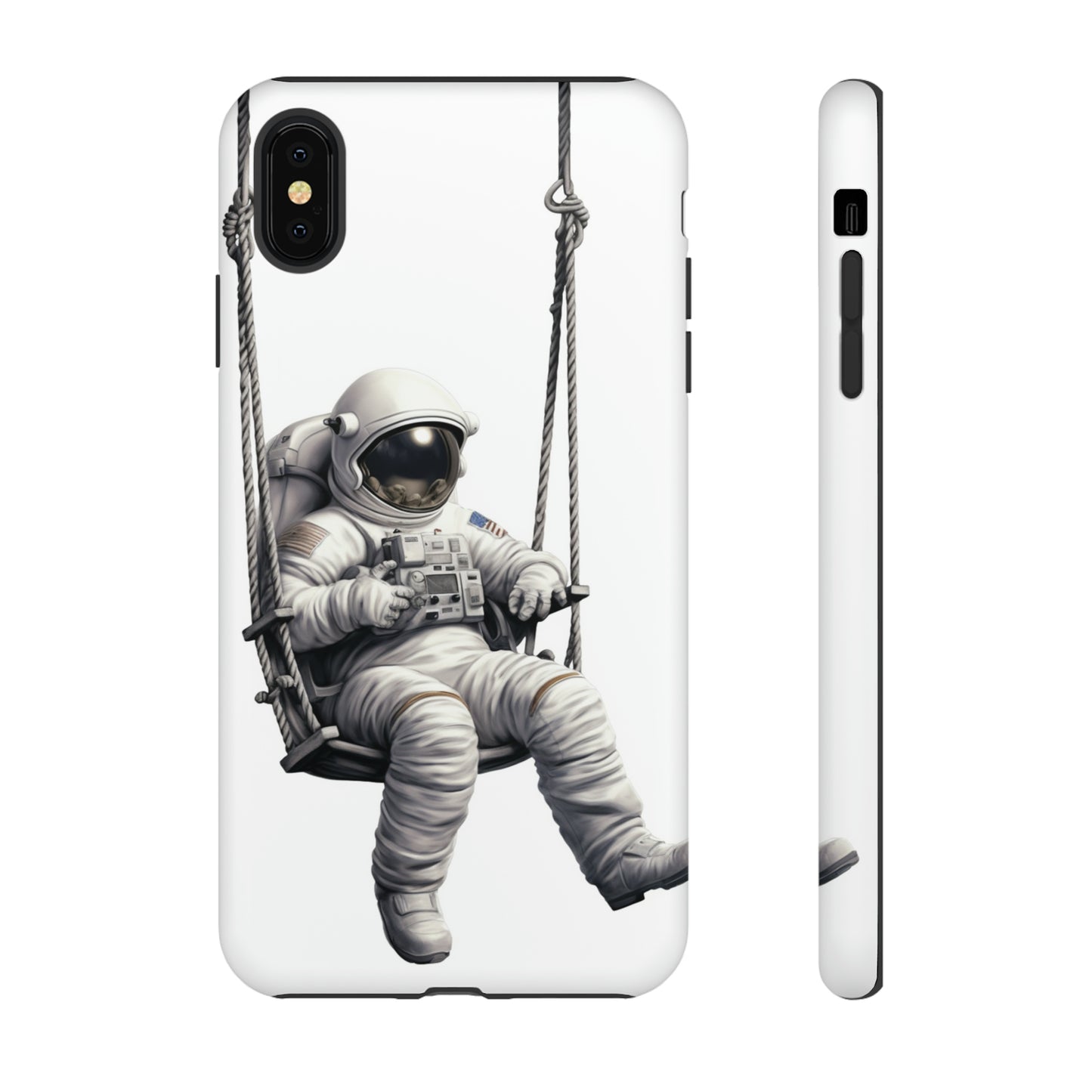 Astronaut on a Swing Phone Case