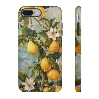 Mediterranean Lemon Tile Oil Painting iPhone 13 Case