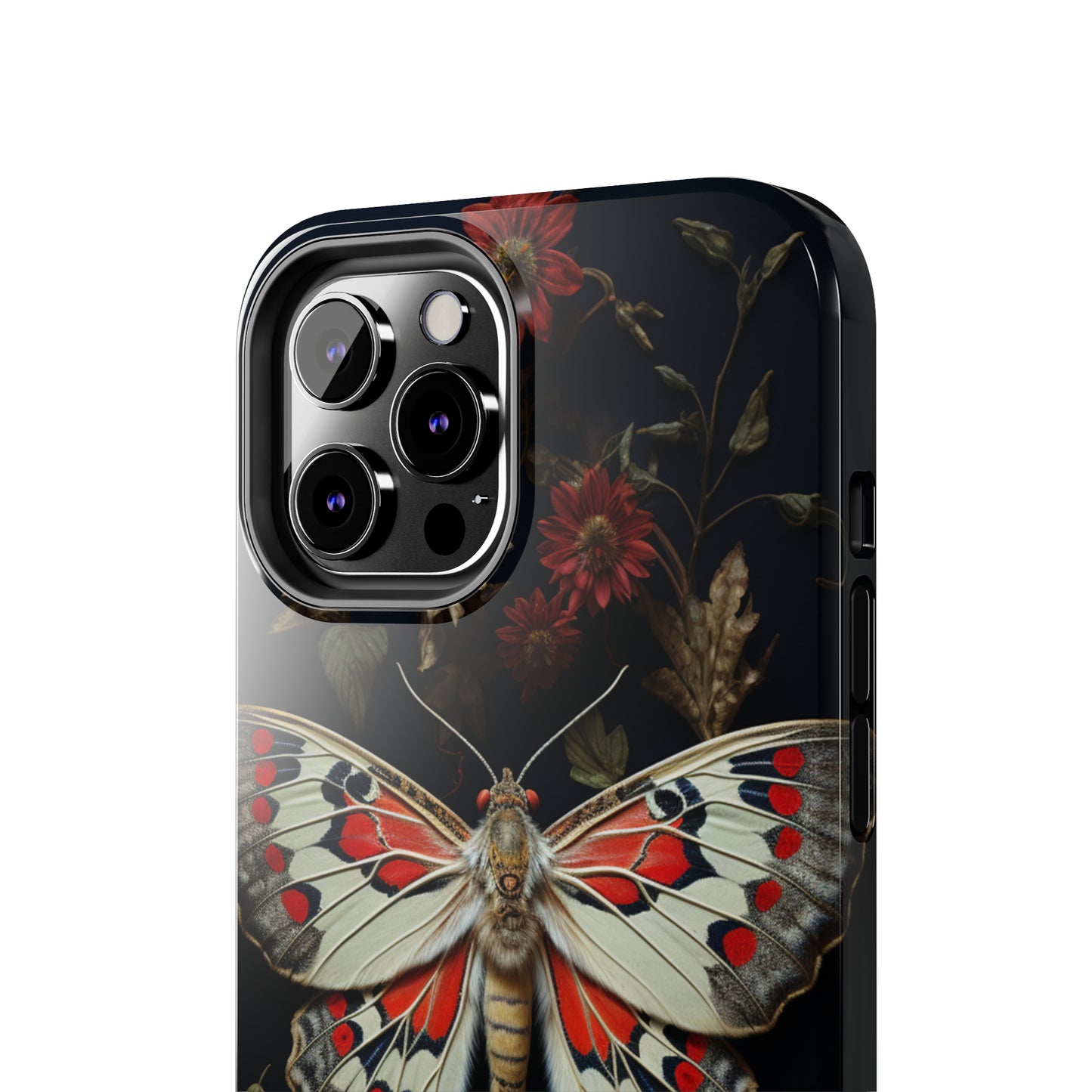 Deadhead Moth Gothic Floral Aesthetic Dark Academia iPhone Case | Embrace Mysterious Elegance