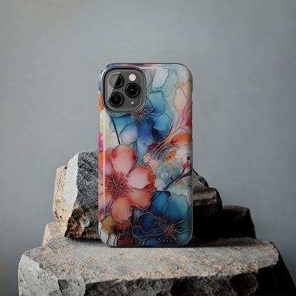 Marbled Watercolor iPhone Case | Embrace the Mesmerizing Multicolor Art