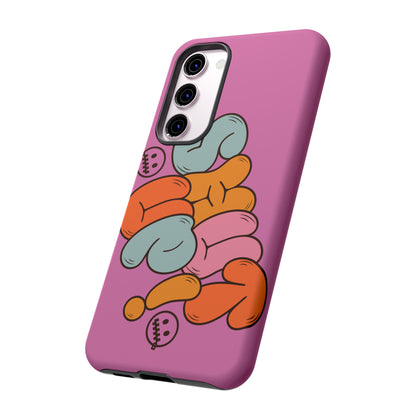 Shut Up Phone Case | Warm Retro Psychedelic Colors | For iPhone, Pixel, Samsung