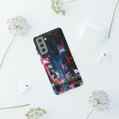 Cyberpunk Tokyo Cityscape Phone Case