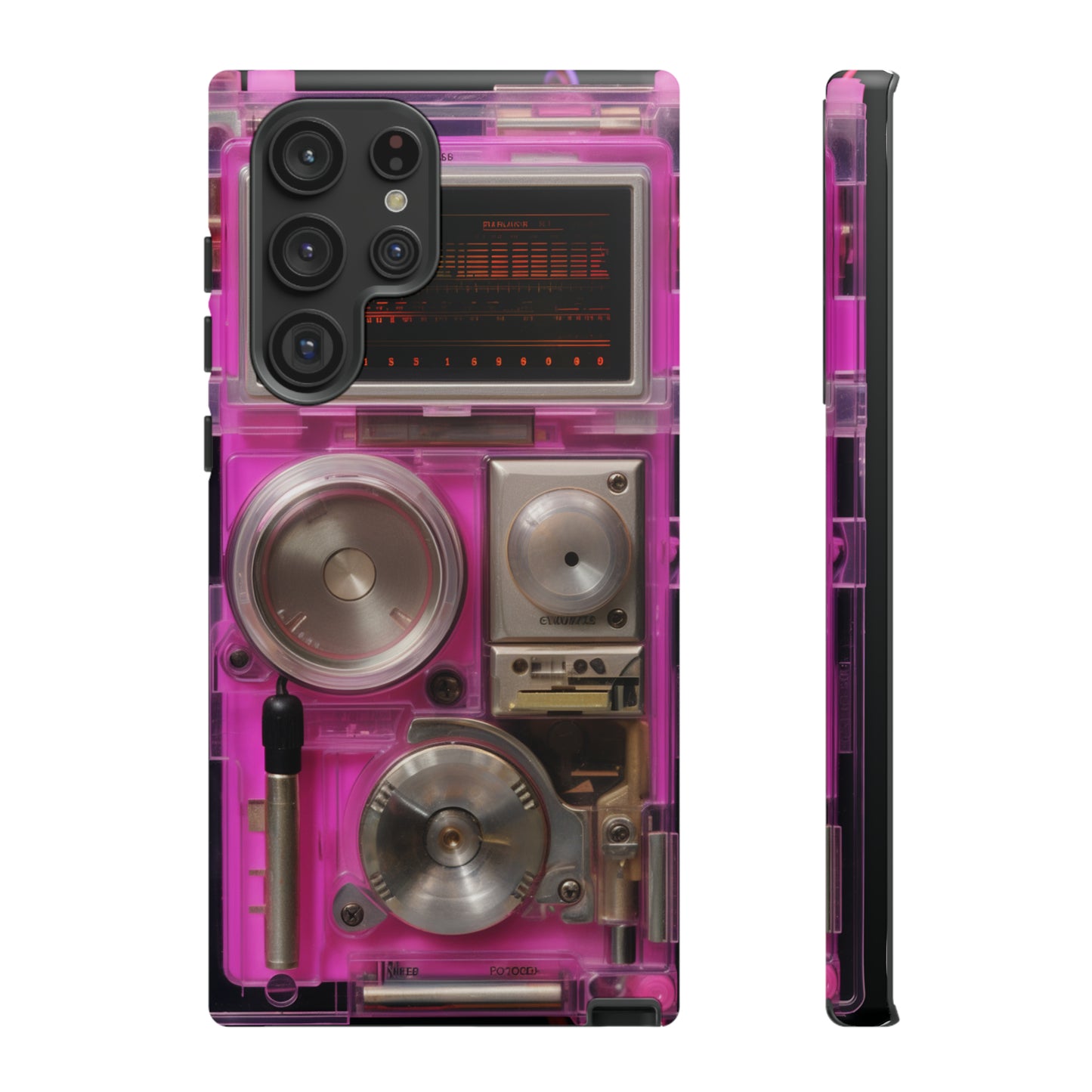 Cyberpunk Techno Gadget Walkman: Retro-Futuristic Premium Tough Phone Case | Iconic Style for iPhone, Samsung Galaxy, and Google Pixel