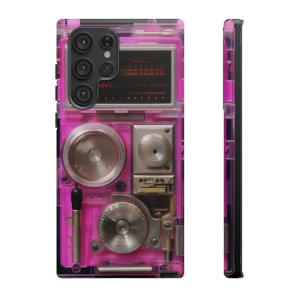 Cyberpunk Techno Gadget Walkman: Retro-Futuristic Premium Tough Phone Case | Iconic Style for iPhone, Samsung Galaxy, and Google Pixel