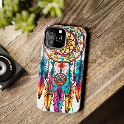 Psychedelic Native American Dreamcatcher iPhone Case | Fusion of Art and Cultural Heritage