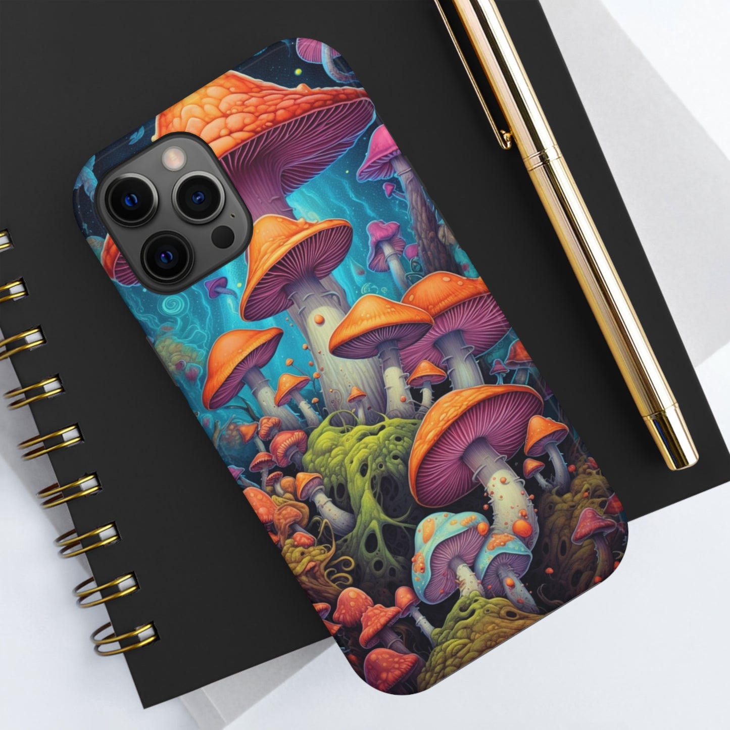 Psychedelic Magic Mushrooms Phone Case for iPhone | Embrace the Enchanting Trippy Vibes with Reliable Protection